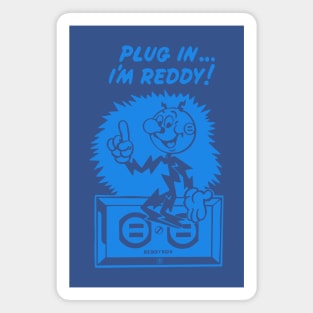 plug in reddy kilowatt blue Magnet